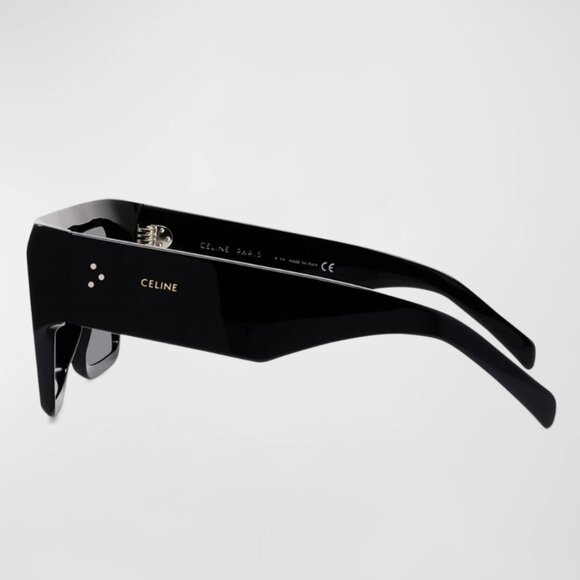 Celine Chunky Rectangle Acetate Sunglasses - Picture 8 of 14